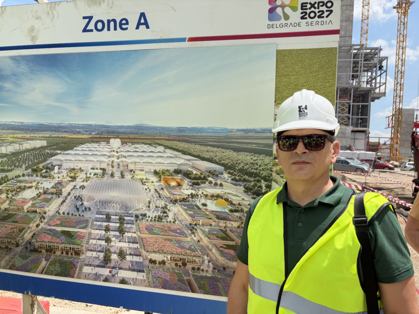 Начелник Севернобанатског управног округа присуствовао обиласку градилишта EXPO 2027